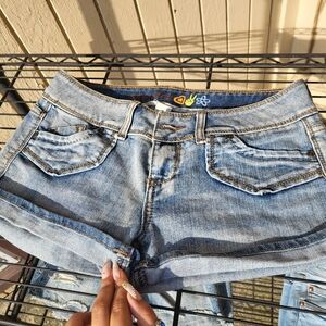 Y2K Mudd Jean Short shorts, size 9